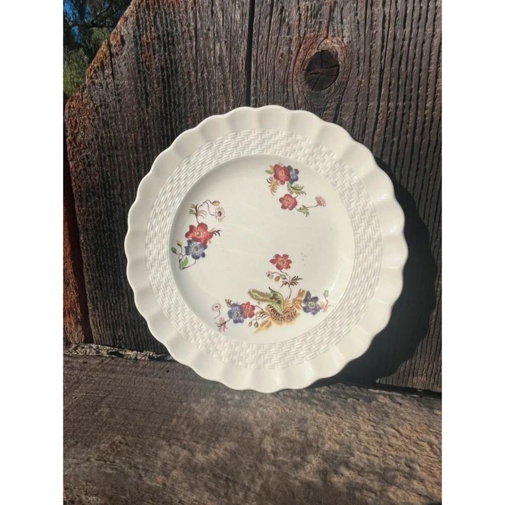 Option 3 (Cottagecore Style): Vintage Spode Wicker Lane Earthenware Plate - Engl